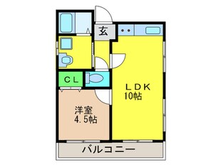 シェモア堺の物件間取画像